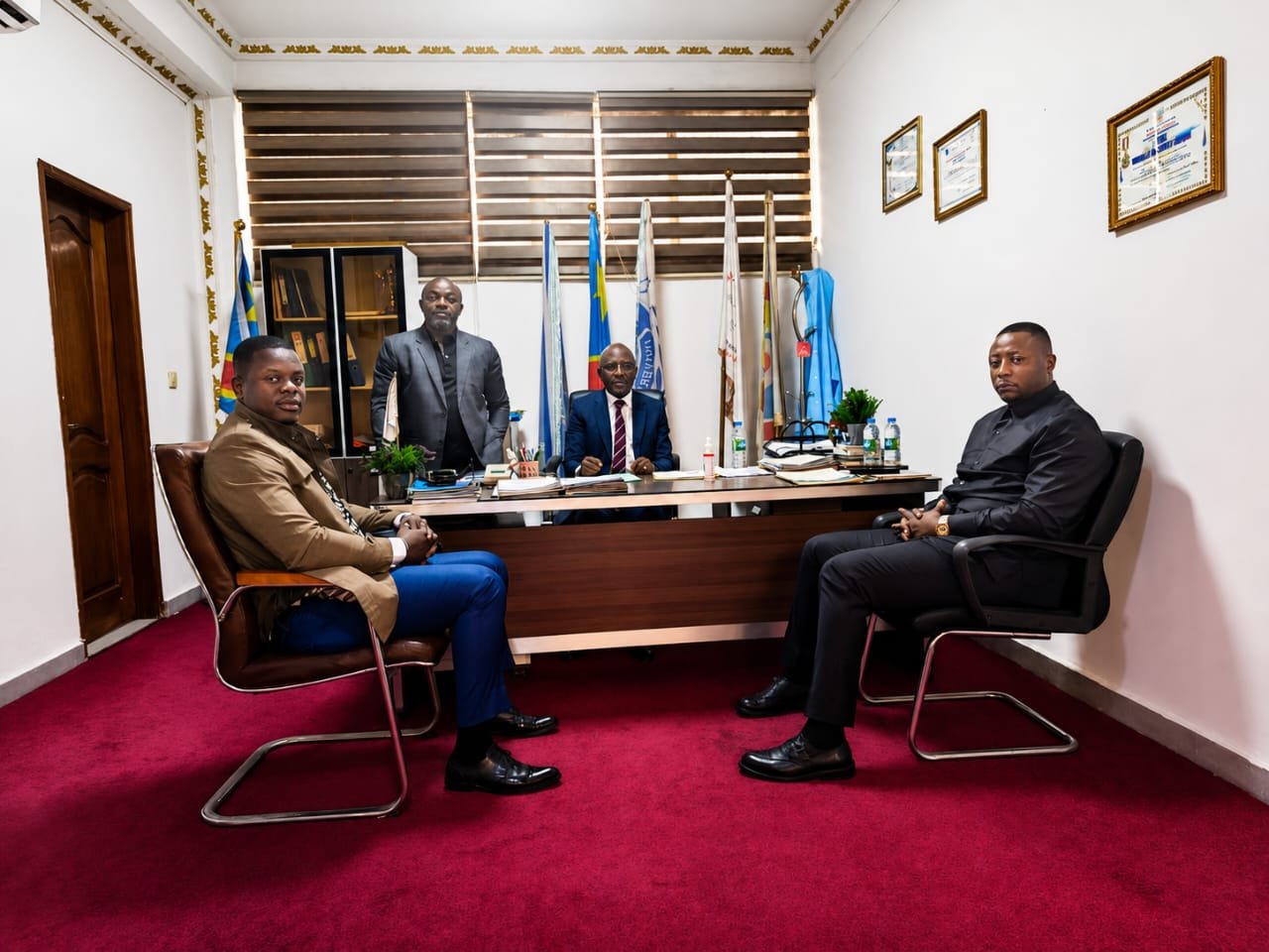 YMCA-YWCA/RDC : Le Président du Conseil National de la Jeunesse reçu au Siège National!