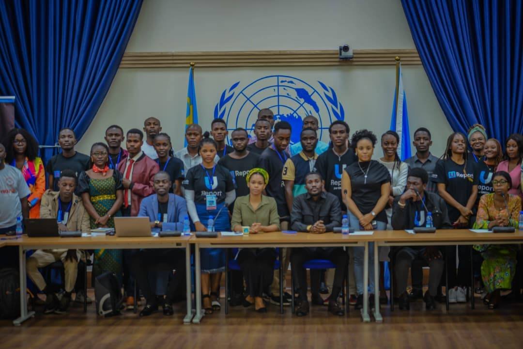 « Affirmer son leadership par la parole » – Tel était le thème de l’atelier inspirant organisé à Kinshasa  Le 18 Aout 2025 par le U-Report Mont Ngafula, avec l’appui de la MONUSCO.