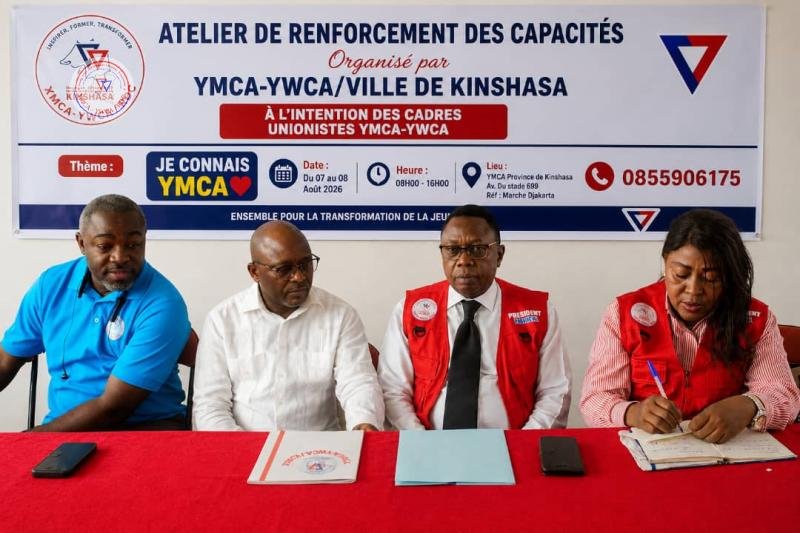 DU 8 AU 9 AOUT 2026:ATELIER DE RENFORCEMENT DES CAPACITÉS : « JE CONNAIS YMCA »